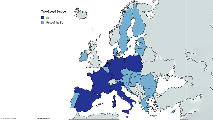 La propuesta alemana de una “Europa de dos velocidades” es la adaptación de la UE a la geopolítica de las grandes&nbsp;potencias.