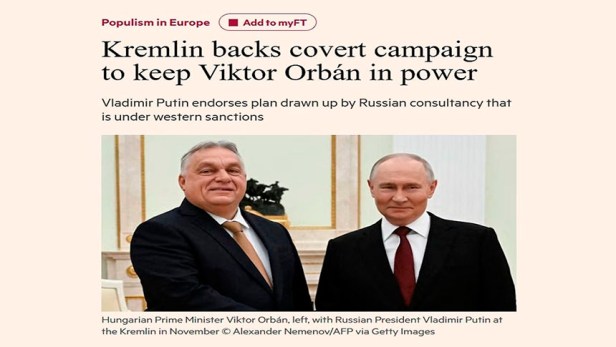 La acusación de Occidente sobre la intromisión rusa en Hungría es en realidad una&nbsp;confesión