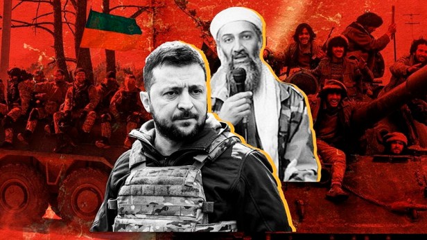 Zelensky se inspiró en Bin Laden para justificar implícitamente los ataques contra&nbsp;civiles.