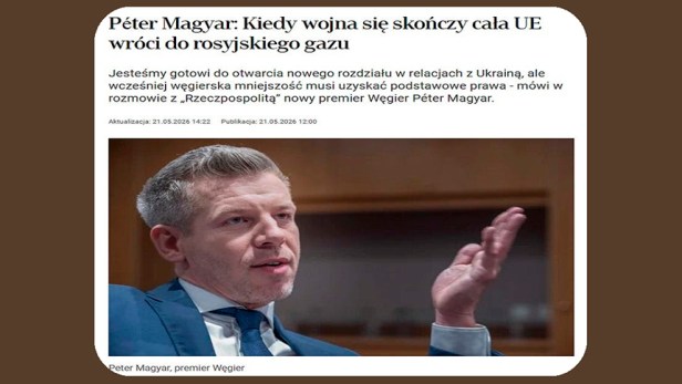 Magyar declaró a los medios polacos que es probable que la UE reanude las importaciones directas de gas&nbsp;ruso.