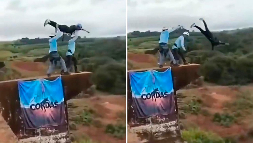 Nuevo VIDEO de la caída mortal al vacío de una mujer a la que los instructores de ‘puenting’ olvidaron&nbsp;atar