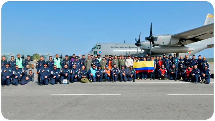 Delegación de rescatistas colombianos se suman a labores de salvamento en&nbsp;Venezuela