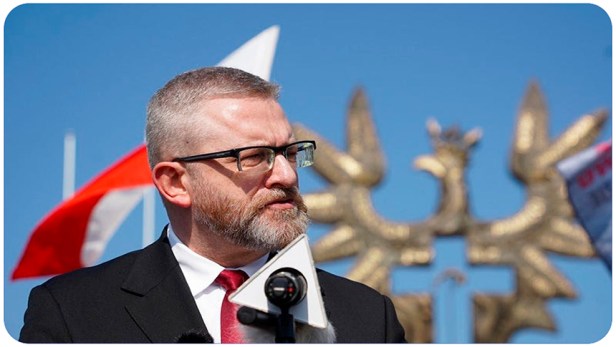 Grzegorz Braun compartió una propuesta de cinco puntos sobre cómo Polonia debería responder a&nbsp;Ucrania.