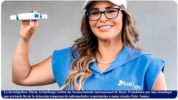 Médica colombiana ganó premio por tecnología que detecta de forma temprana la EPOC: idea surgió tras perder a su abuela por esta&nbsp;enfermedad