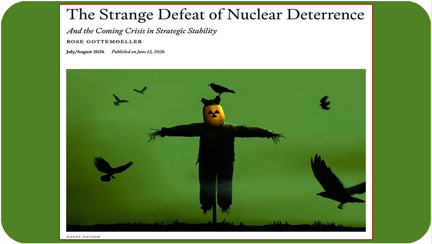 Foreign Affairs tiene razón: el antiguo modelo de disuasión nuclear ya no&nbsp;existe.