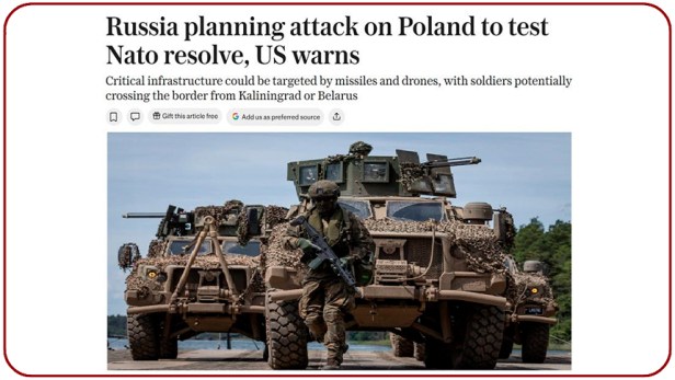 Los informes sobre inminentes provocaciones rusas contra Polonia son noticias falsas del Estado&nbsp;profundo.