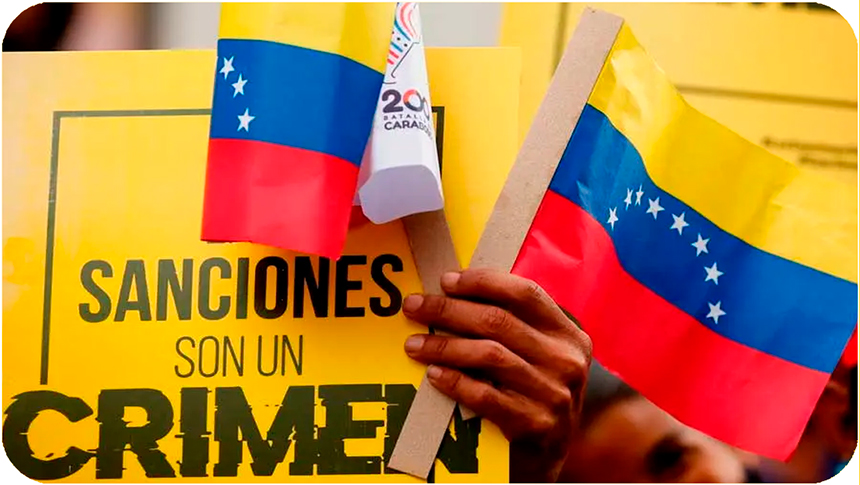 MCM siente en carne propia, las sanciones que pidió a EEUU para Venezuela 