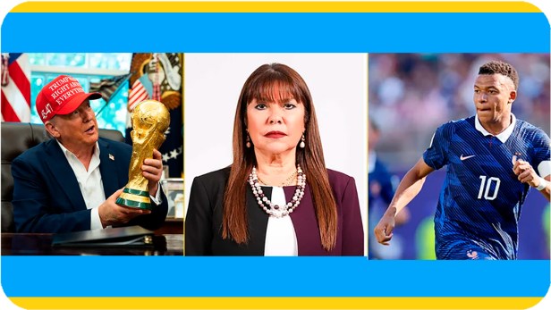 Trump, la senadora Celeste y Mbappé, voces para el mal y bien del  futbol y la dignidad&nbsp;humana