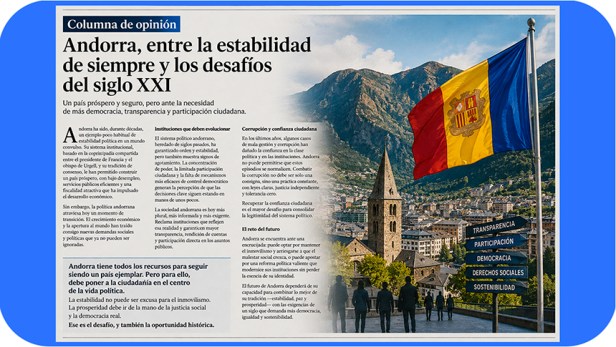 Andorra: entre la estabilidad y el desafío&nbsp;democrático
