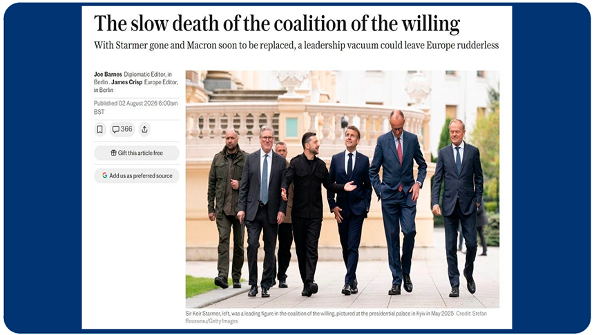 Es prematuro que los partidarios de Rusia celebren la “muerte lenta” de la Coalición de los&nbsp;Voluntarios.