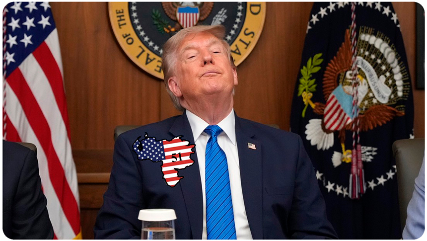 Trump muestra en un mapa el país que desea como «estado&nbsp;51»