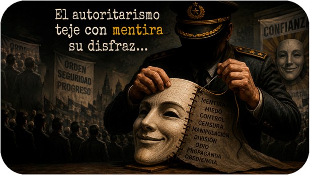 El autoritarismo teje con mentira su&nbsp;disfraz…