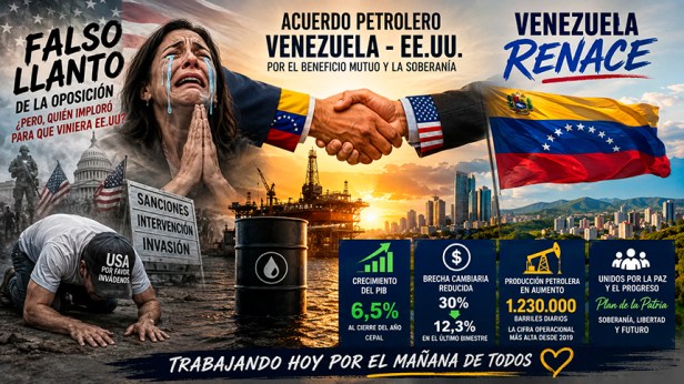 «Falso llanto» de la oposición por el acuerdo petrolero: ¿Pero, quién imploró para que viniera&nbsp;EE.UU?
