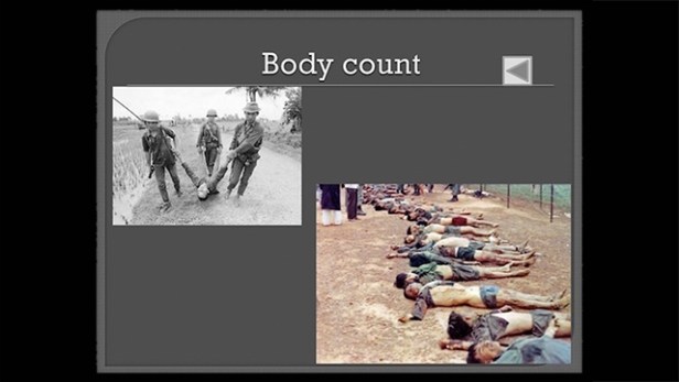 «Body count made in USA», la exhibición pública del cadáver del&nbsp;enemigo