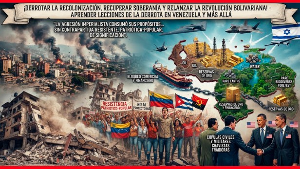 ¡Derrotar la recolonización, recuperar soberanía y relanzar la Revolución&nbsp;Bolivariana!
