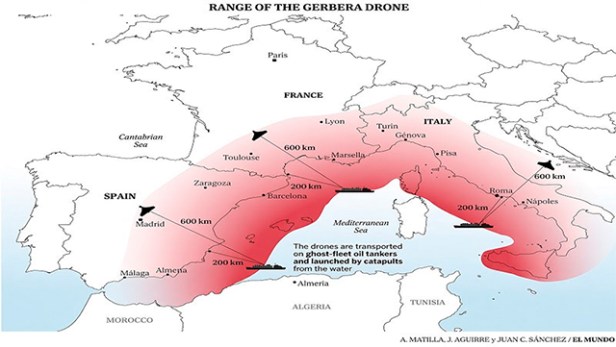 Ucrania podría estar planeando un ataque con drones de falsa bandera en el sur de&nbsp;Europa.