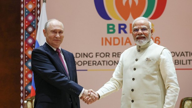 Putin y Modi asisten a una importante exposición internacional en Nueva&nbsp;Delhi